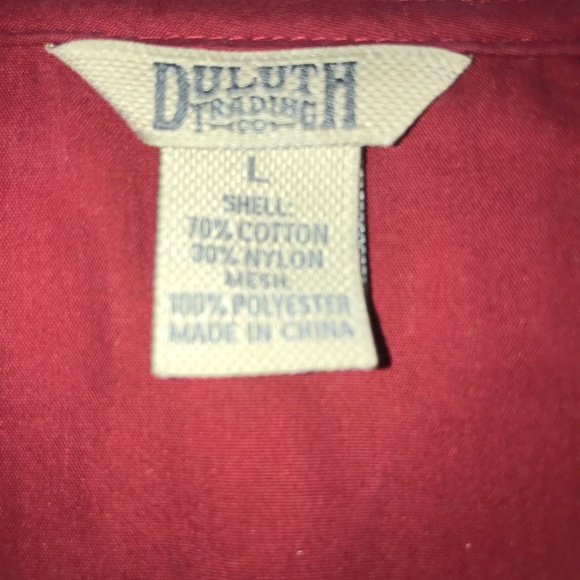 Deluth Trading Co Dark Red Maroon Mesh Back Jacket Large - Picture 13 of 13